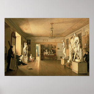 Atelier of the artist Alexey Venetsianov 1827 Poster