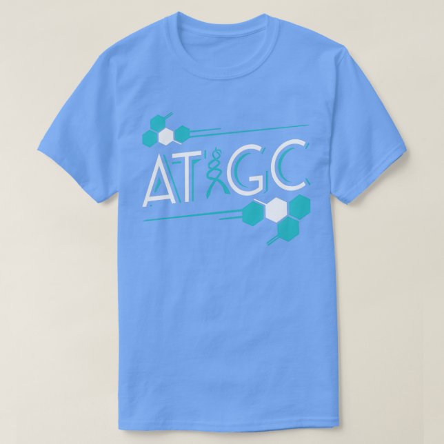 ATGC DNA Funny Science Gifts for Biology Teachers T-Shirt (Design Front)