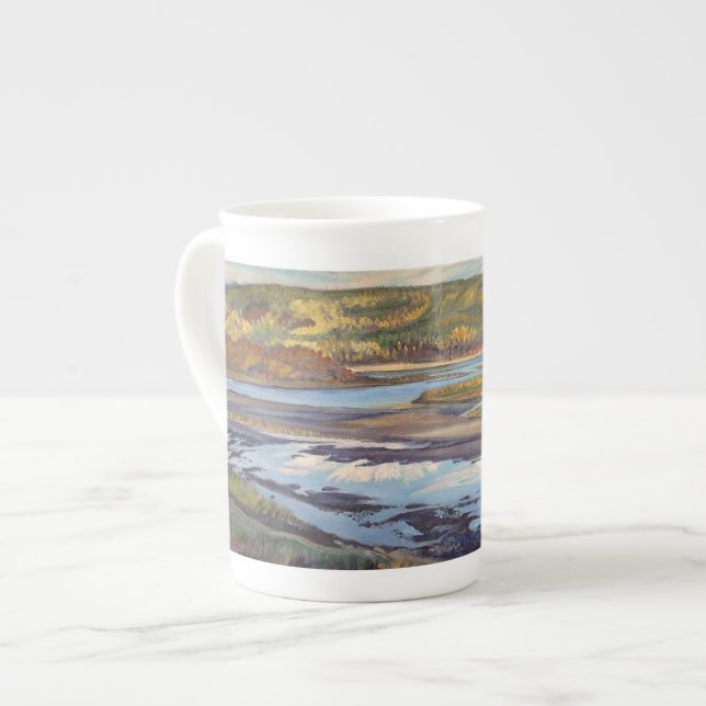 Athabasca Evening - bone china mug (Front Left)