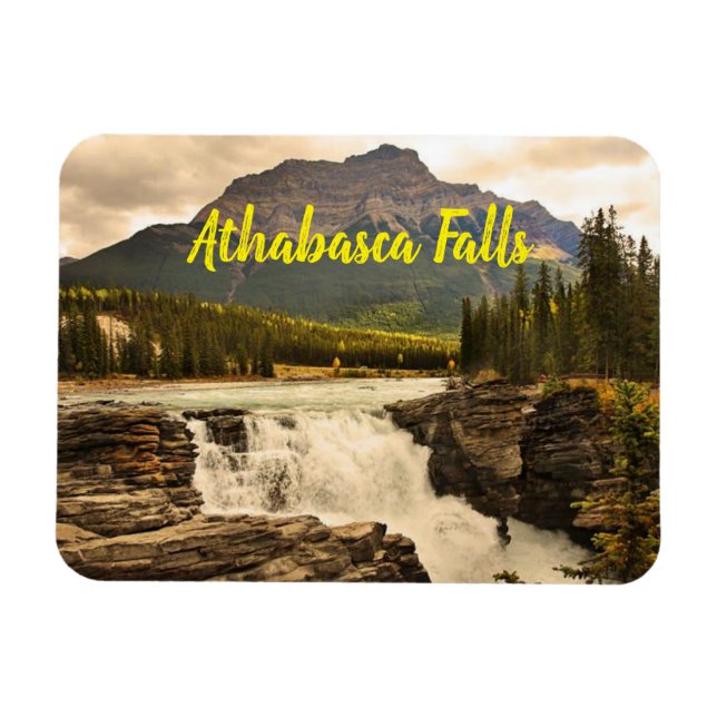 Athabasca Falls Canada stylised Magnet (Horizontal)