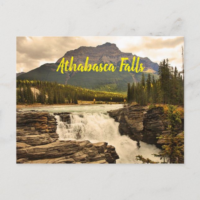 Athabasca Falls Canada stylised Postcard (Front)