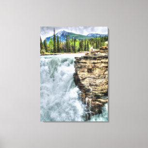 Athabasca Falls Jasper, Alberta Canada Photo Canvas Print
