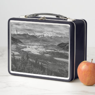 Athabasca Lookout, Scenery Photography Metal Lunch Box