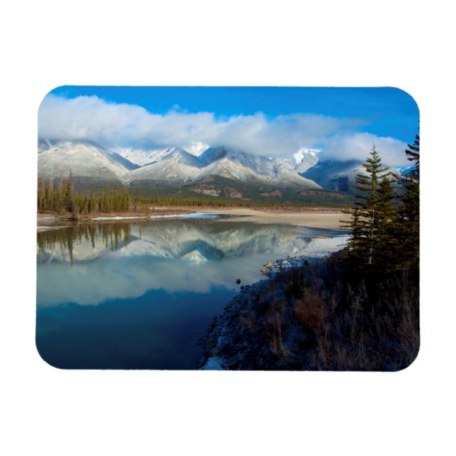Athabasca River, Jasper National Park, Alberta Magnet (Horizontal)