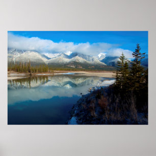 Athabasca River, Jasper National Park, Alberta Poster