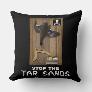 Athabasca Tar Sands Duck Mount Cushion