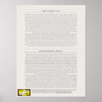 Athanasian Creed Poster