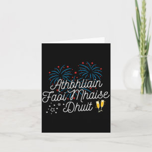 Athbhliain Faoi Mhaise Dhuit Irish New Years Card
