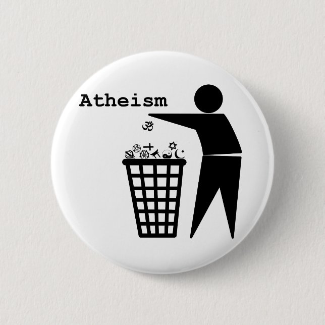 Atheism 6 Cm Round Badge (Front)