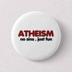 Atheism 6 Cm Round Badge