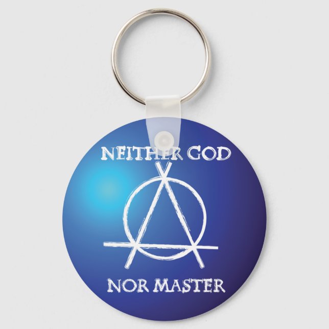 Atheism Badge Key Ring (Front)