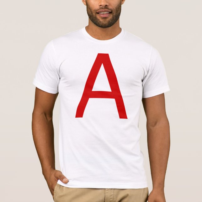 Atheism in Helvetica (upper case) T-Shirt (Front)