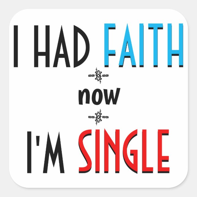 Atheism or Agnosticism – Philosophy Pun Square Sticker (Front)