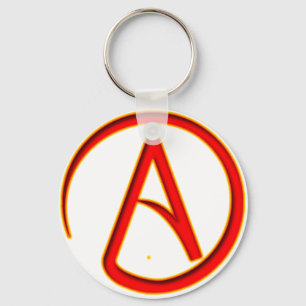 Atheism Symbol Key Ring