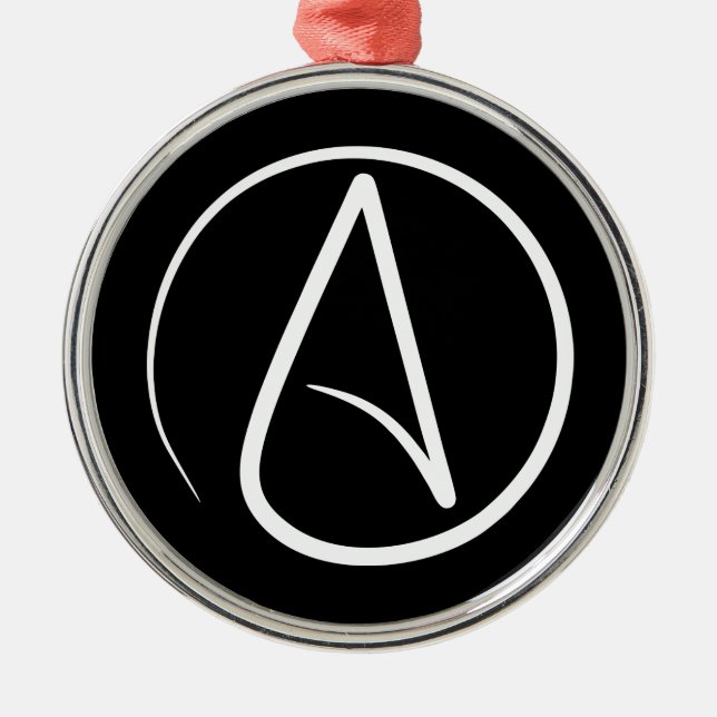 atheism symbol religion  metal tree decoration (Front)