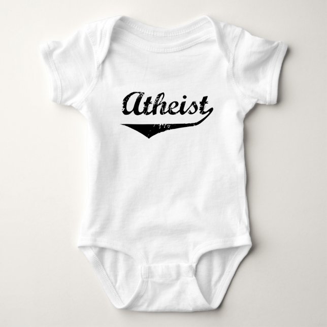 Atheist 2 baby bodysuit (Front)