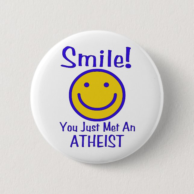 Atheist 6 Cm Round Badge (Front)