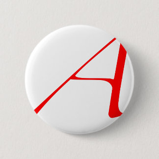 Atheist "A"  logo 6 Cm Round Badge