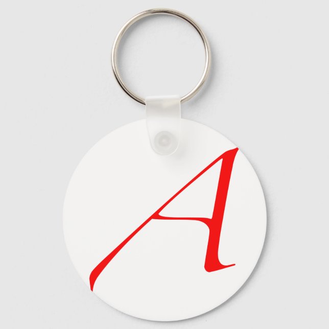 Atheist "A"  logo Key Ring (Front)