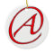 Atheist A Red on White Ornament