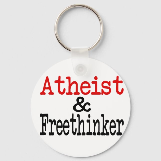 Atheist and Freethinker Key Ring (Front)