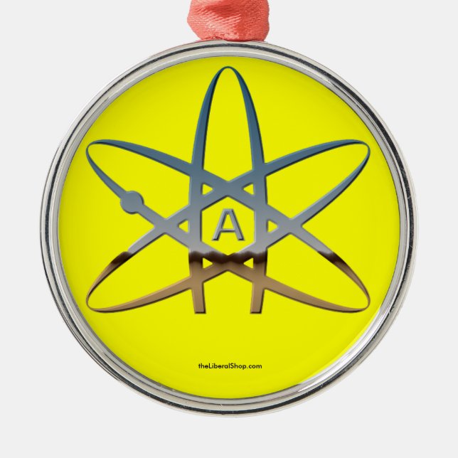Atheist Atom Ornament Round Framed (Front)