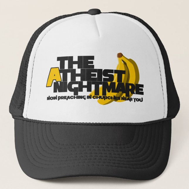Atheist Banana Trucker Hat (Front)
