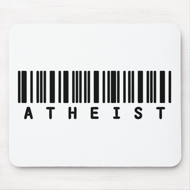 Atheist Bar Code Mouse Pad (Front)