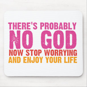 Atheist Bus Campaign (Vertical) Mouse Pad