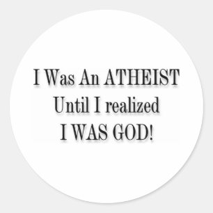 Atheist Classic Round Sticker