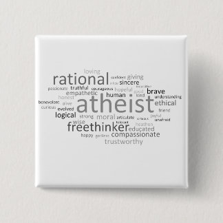 Atheist Cloud 15 Cm Square Badge