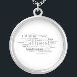 Atheist Cloud Silver Plated Necklace<br><div class="desc">For more like this,  visit 

 and browse hundreds of freethought and atheism-related related designs on thousands of customisable products! 
  

 

 

 

  
 ... </div>