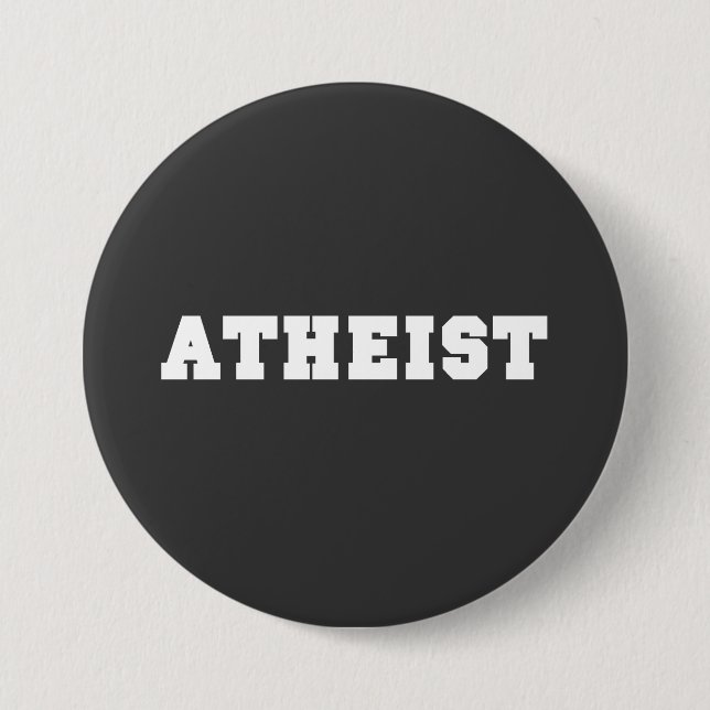 Atheist Collegiate Logo 7.5 Cm Round Badge (Front)