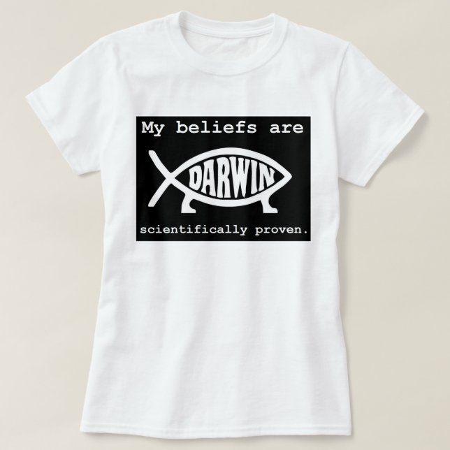 Atheist Darwin T-shirt (Design Front)