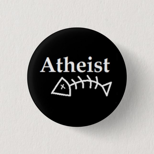 Atheist Dead Fish 3 Cm Round Badge (Front)