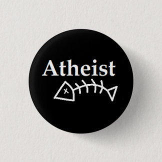Atheist Dead Fish 3 Cm Round Badge