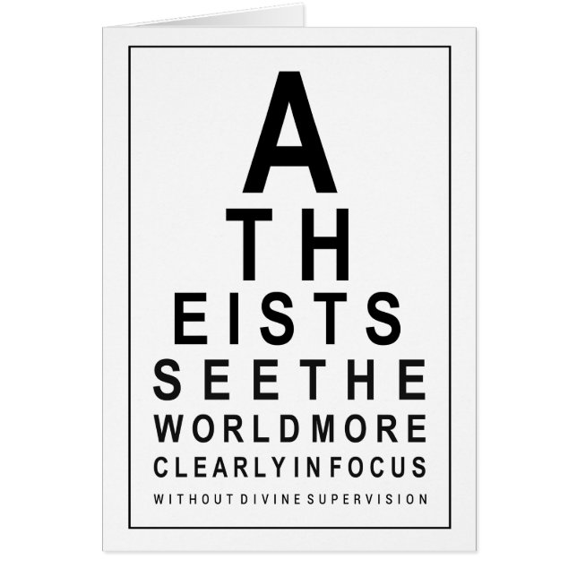 ATHEIST EYE TEST (Front)