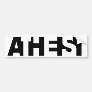 ATHEIST EYE TEST BUMPER STICKER