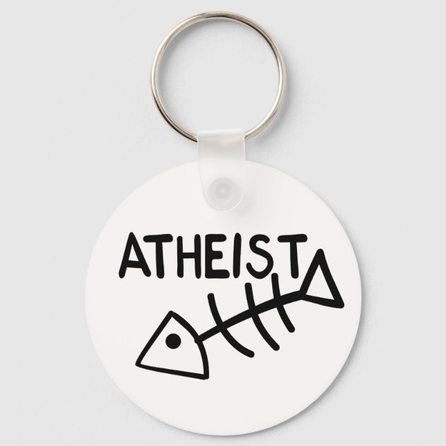 Atheist Fish Key Ring (Front)