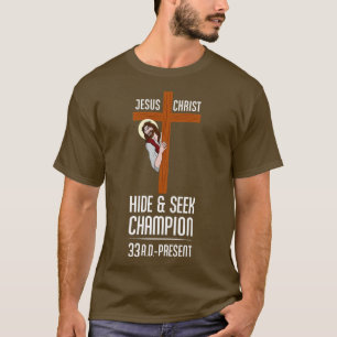 Atheist Gear Jesus Hide Seek Champion T-Shirt
