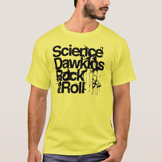 Atheist - Grunge Science dawkins rock & roll T-Shirt (Front)