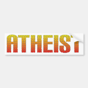 Atheist, hell wire fence style. bumper sticker