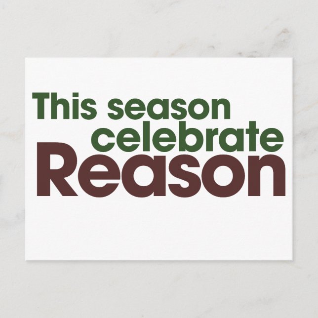 Atheist Holiday Postcard (Front)