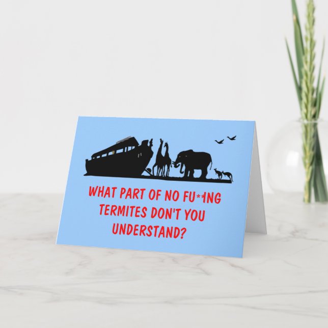 Atheist humour card (Front)