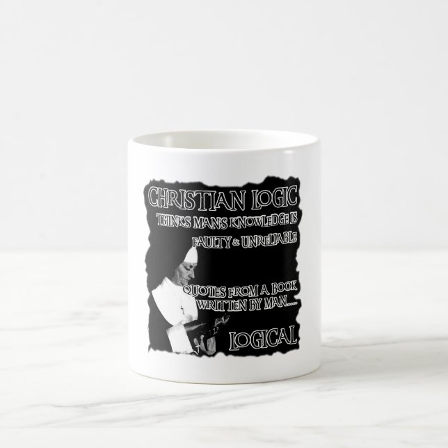 Atheist humour coffee mug (Center)