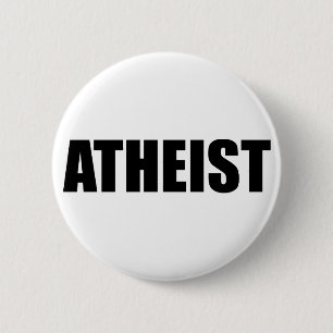 Atheist (imp black) 6 cm round badge