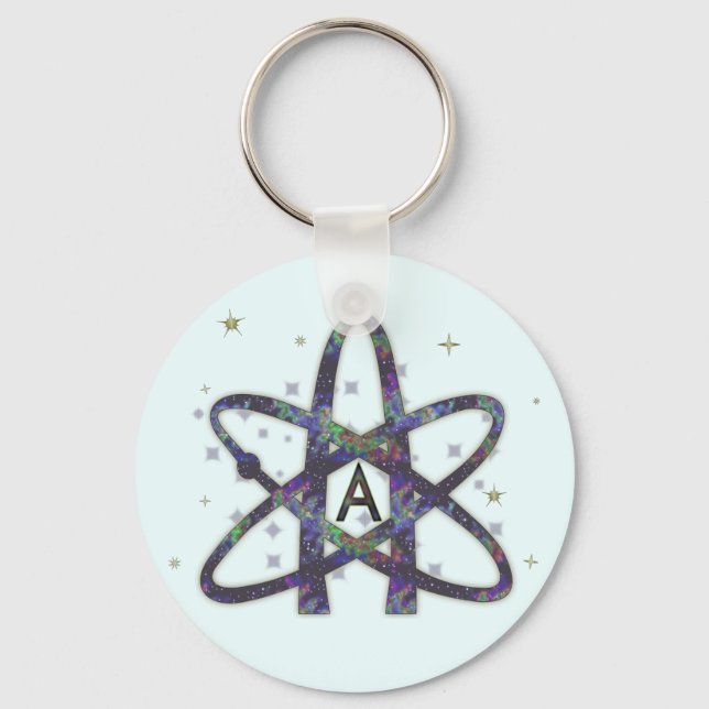 Atheist in Outer Space Key Chain (Front)