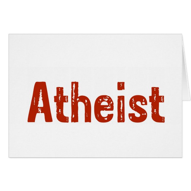 Atheist in Red (Front Horizontal)