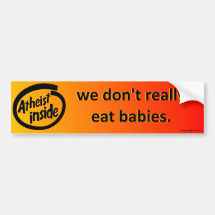 atheist inside bumper sticker