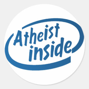 Atheist Inside Classic Round Sticker
